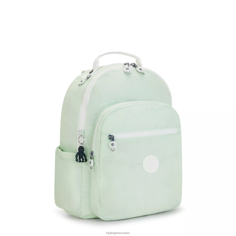 Kipling zwiewna zieleń dla obu płci Duży plecak na laptopa 15\" firmy Seoul PXR6L473