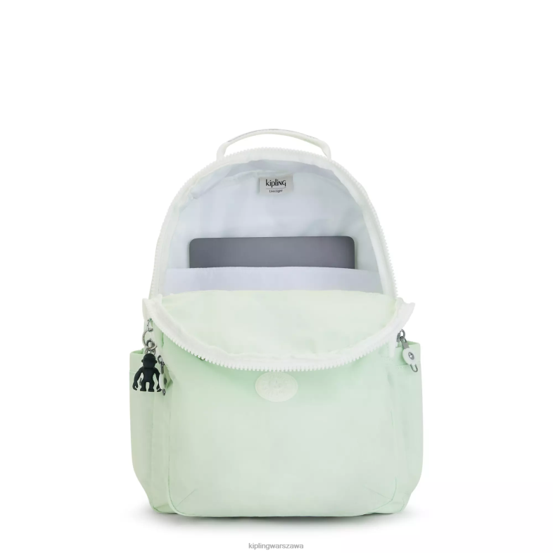 Kipling zwiewna zieleń dla obu płci Duży plecak na laptopa 15\" firmy Seoul PXR6L473