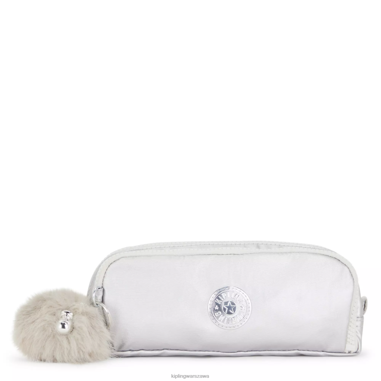 Kipling cukierki metaliczne dla obu płci Gitroymetaliczny piórnik PXR6L602