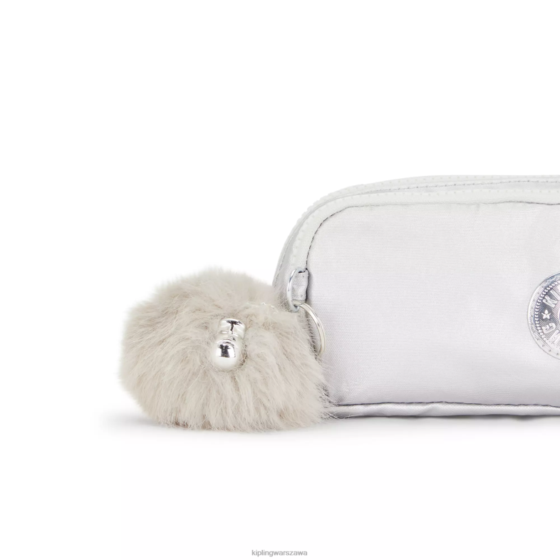 Kipling cukierki metaliczne dla obu płci Gitroymetaliczny piórnik PXR6L602