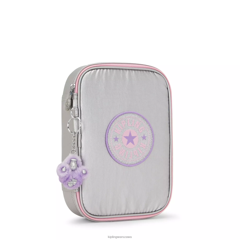 Kipling cukierkowa metalowa zabawa dla obu płci Metalowe etui na 100 długopisów PXR6L622