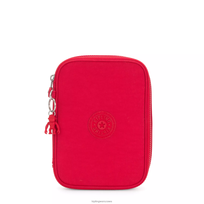 Kipling czerwony róż dla obu płci 100 piórnik PXR6L575