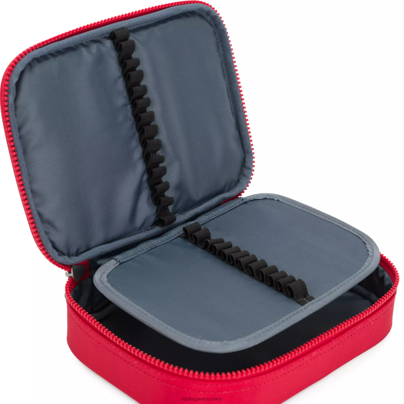 Kipling czerwony róż dla obu płci 100 piórnik PXR6L575
