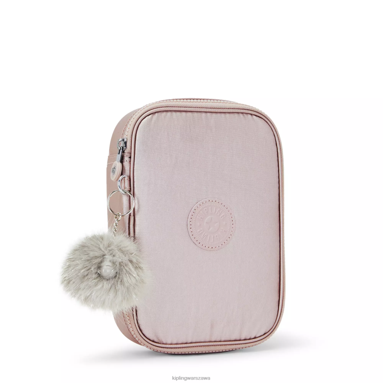 Kipling metaliczna róża dla obu płci Metalowe etui na 100 długopisów PXR6L597