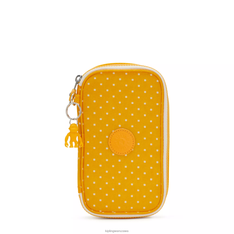 Kipling miękka żółta kropka dla obu płci 50 etui z nadrukiem PXR6L594