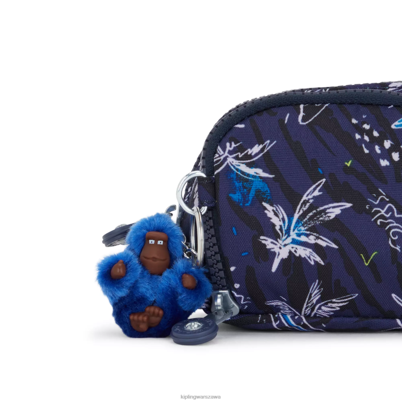 Kipling nadruk morski surfowania dla obu płci piórnik z gitroyprintem PXR6L600
