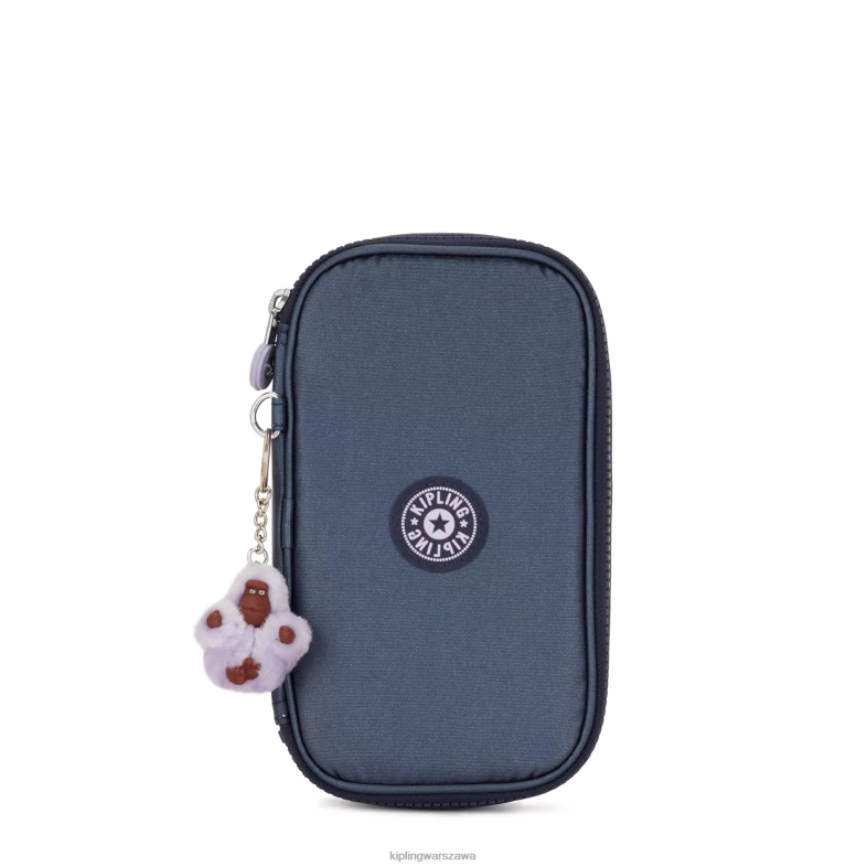 Kipling niebieski admirał dla obu płci Metalowe etui na 50 długopisów PXR6L599