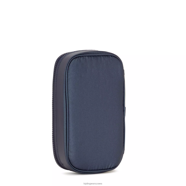 Kipling niebieski admirał dla obu płci Metalowe etui na 50 długopisów PXR6L599