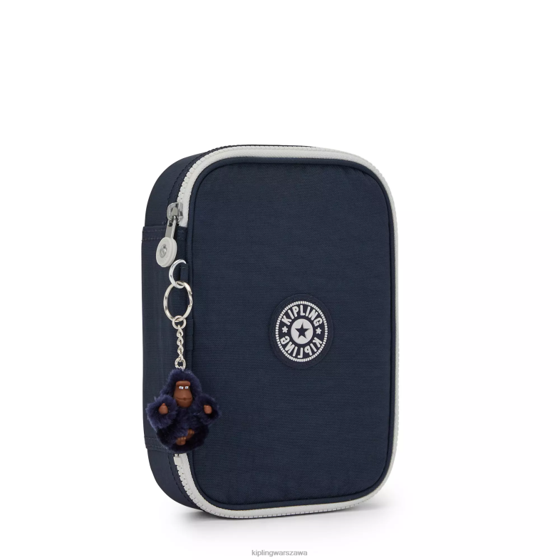 Kipling prawdziwy niebieski szary dla obu płci 100 piórnik PXR6L569