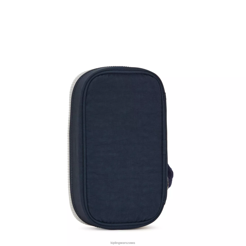 Kipling prawdziwy niebieski szary dla obu płci 50 piórnik PXR6L598