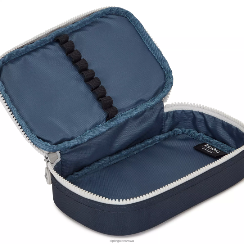 Kipling prawdziwy niebieski szary dla obu płci 50 piórnik PXR6L598