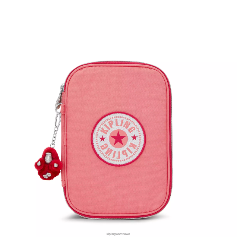 Kipling radosna różowa zabawa dla obu płci 100 piórnik PXR6L626
