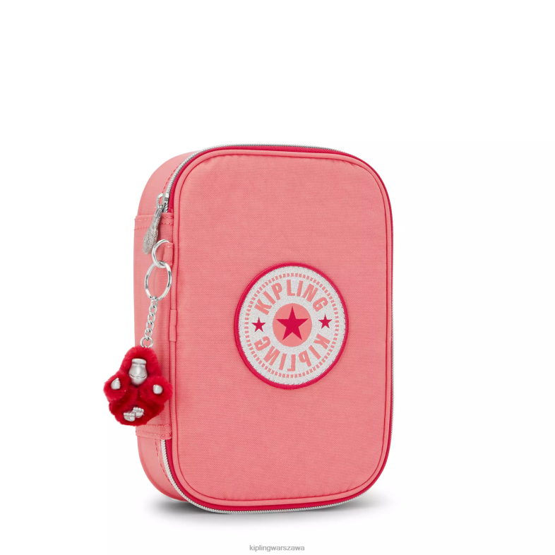 Kipling radosna różowa zabawa dla obu płci 100 piórnik PXR6L626
