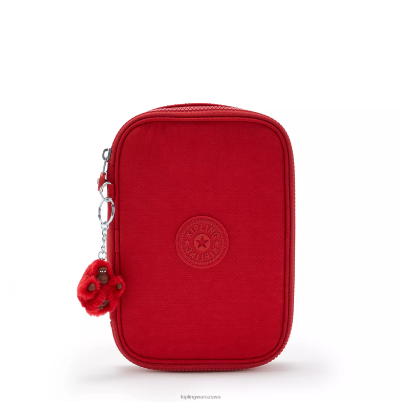 Kipling wiśniowy ton dla obu płci 100 piórnik PXR6L571