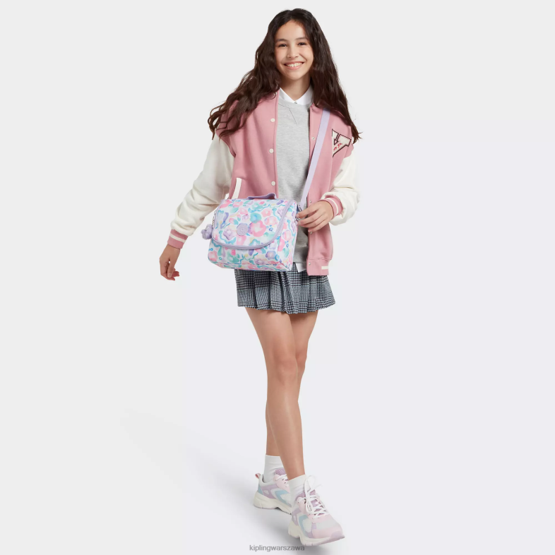 Kipling kwiaty wodne dla obu płci nowa torba na lunch z nadrukiem kichirou PXR6L642