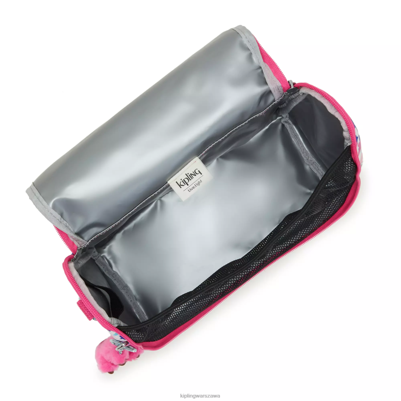 Kipling makowe gwiazdki dla obu płci nowa torba na lunch z nadrukiem kichirou PXR6L636