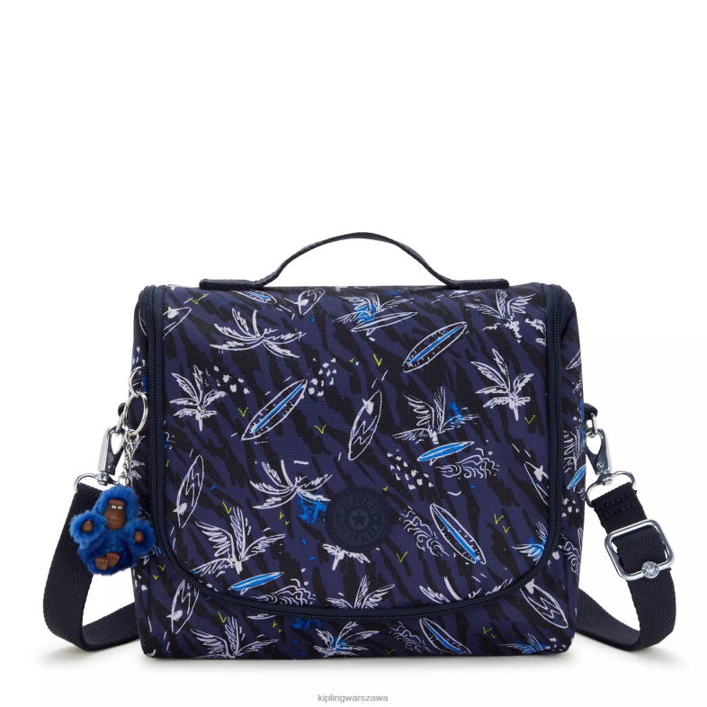 Kipling nadruk morski surfowania dla obu płci nowa torba na lunch z nadrukiem kichirou PXR6L638