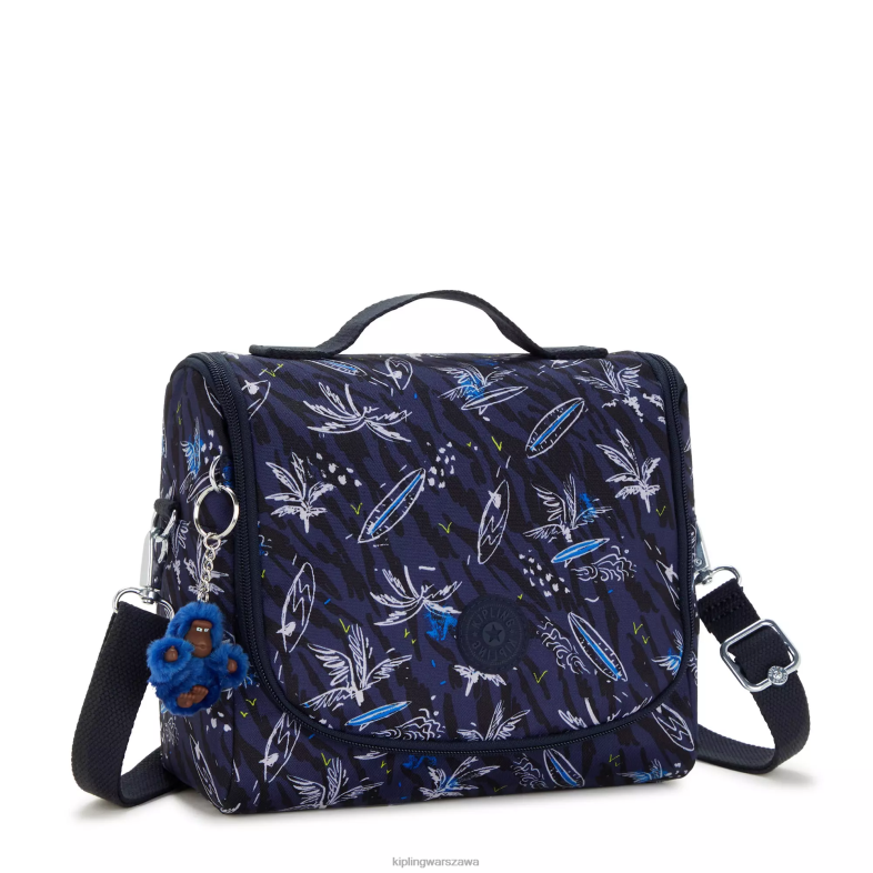 Kipling nadruk morski surfowania dla obu płci nowa torba na lunch z nadrukiem kichirou PXR6L638