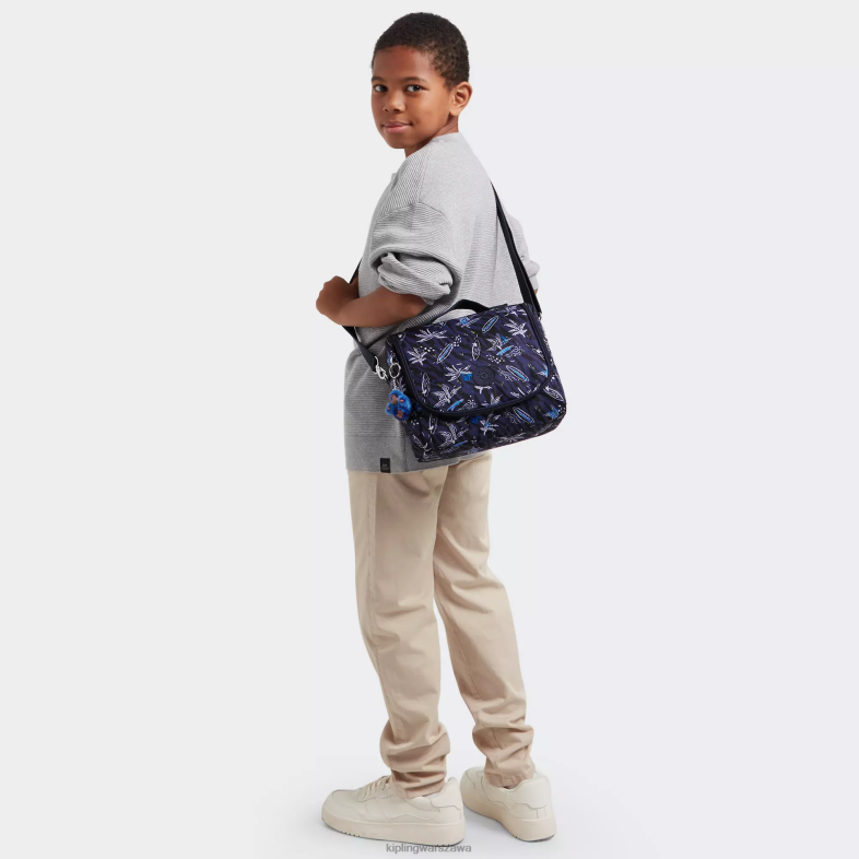 Kipling nadruk morski surfowania dla obu płci nowa torba na lunch z nadrukiem kichirou PXR6L638