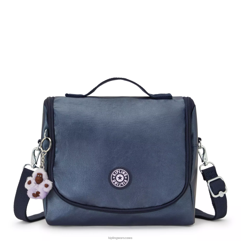 Kipling niebieski admirał dla obu płci nowa metalowa torba na lunch kichirou PXR6L654