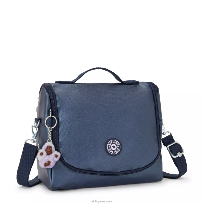 Kipling niebieski admirał dla obu płci nowa metalowa torba na lunch kichirou PXR6L654