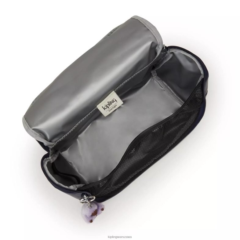 Kipling niebieski admirał dla obu płci nowa metalowa torba na lunch kichirou PXR6L654