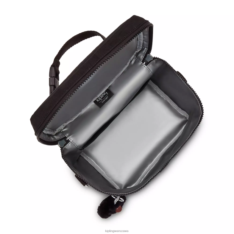 Kipling prawdziwa czerń dla obu płci worek grahamlunch PXR6L652