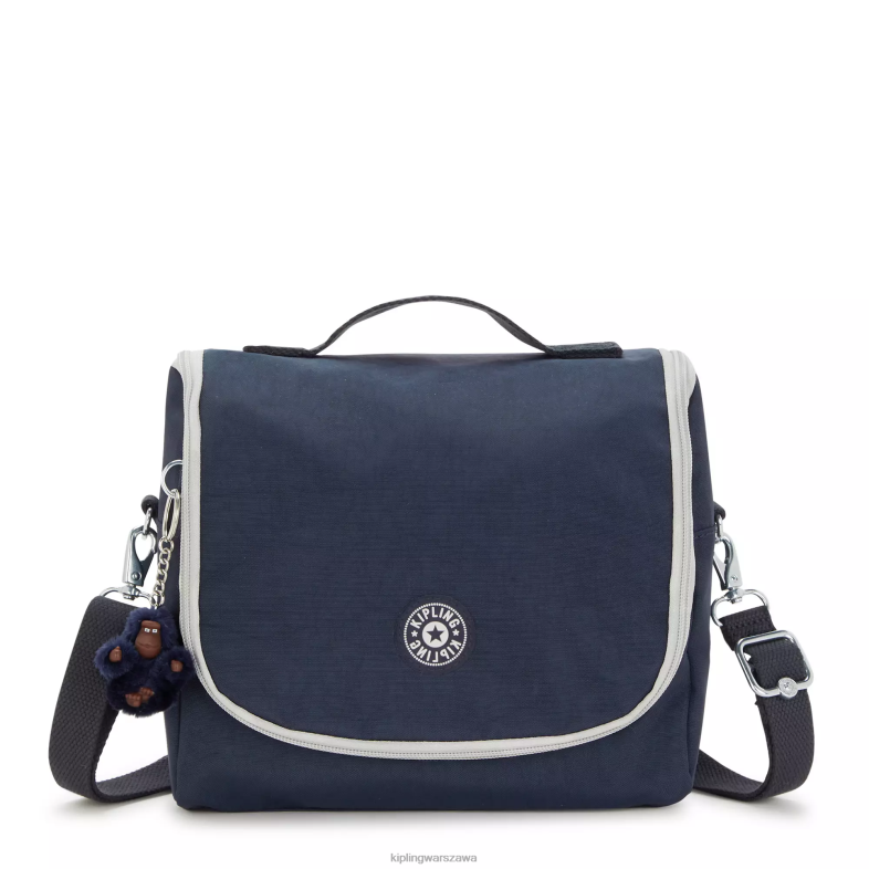 Kipling prawdziwy niebieski szary dla obu płci nowa torba na lunch kichirou kichirou PXR6L657