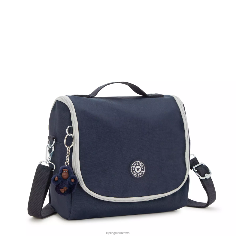 Kipling prawdziwy niebieski szary dla obu płci nowa torba na lunch kichirou kichirou PXR6L657