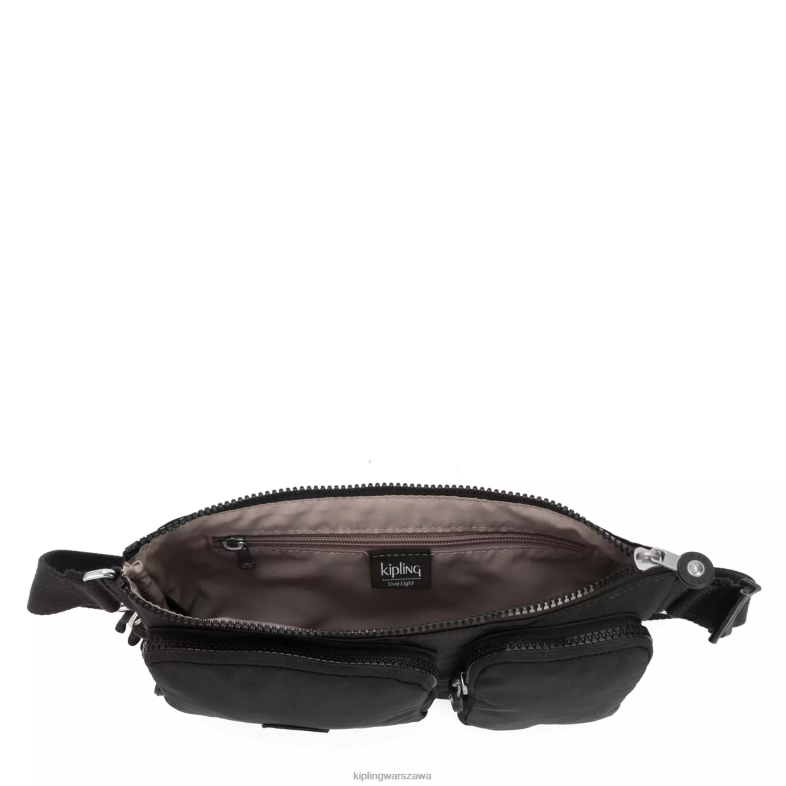Kipling czarny noir dla obu płci paczka upwaist presto PXR6L326