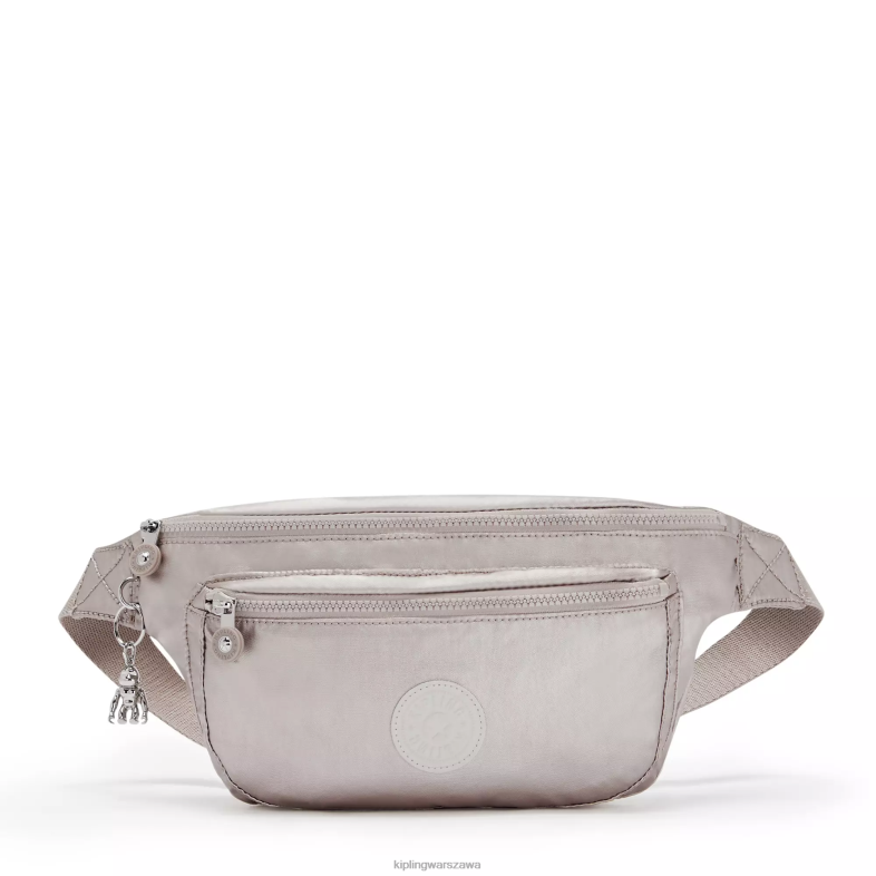 Kipling metaliczny blask dla obu płci yaseminaextra duża metalowa saszetka biodrowa PXR6L285