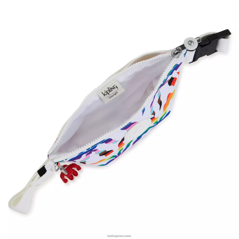 Kipling tęczowa palma dla obu płci giziprinted pas biodrowy PXR6L37