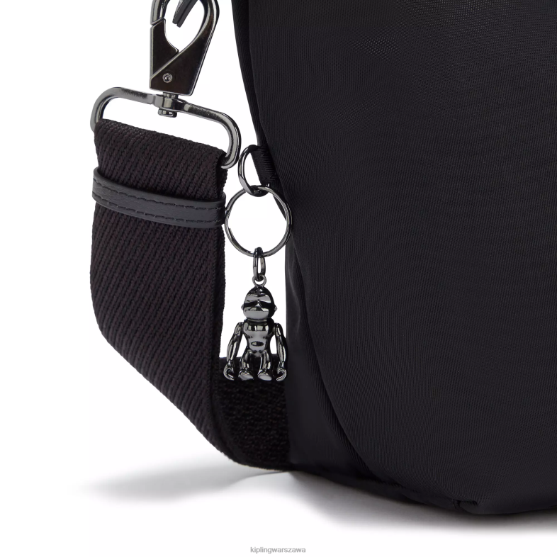 Kipling bogata czerń dla obu płci mini torebka kala PXR6L77