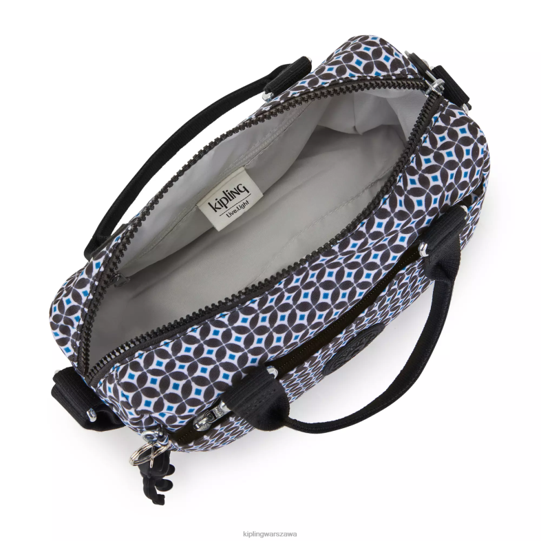 Kipling czarniawa dachówka dla obu płci Torebka z minidrukiem folki PXR6L1