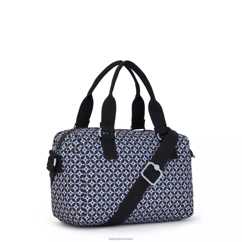 Kipling czarniawa dachówka dla obu płci Torebka z minidrukiem folki PXR6L1