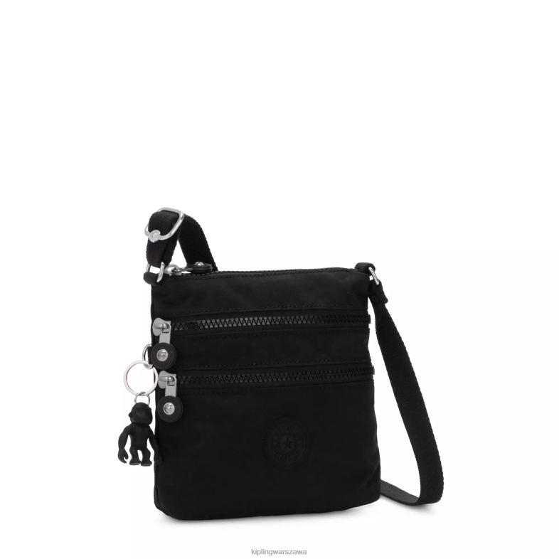 Kipling czarny noir dla obu płci Alvar Extra Small mini torba PXR6L110