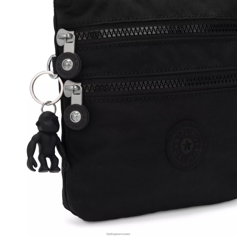 Kipling czarny noir dla obu płci Alvar Extra Small mini torba PXR6L110