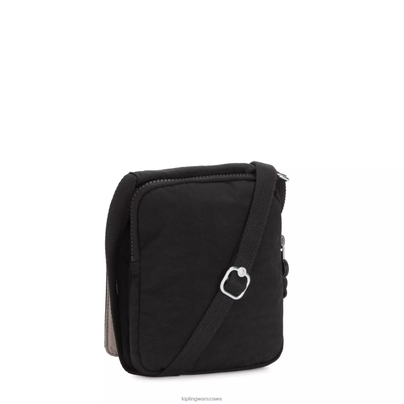 Kipling czarny noir dla obu płci nowa torebka eldorado przez ramięnew eldorado PXR6L105