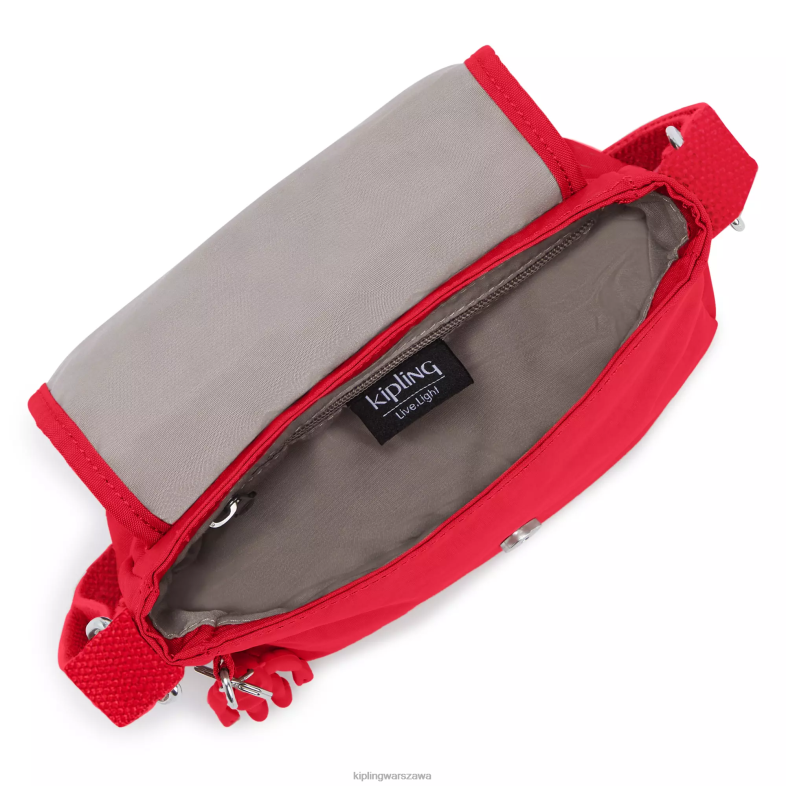 Kipling czerwony róż dla obu płci sabian mini torebka na ramię PXR6L195