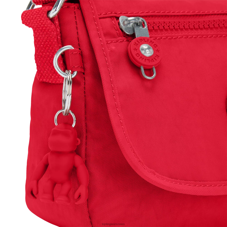 Kipling czerwony róż dla obu płci sabian mini torebka na ramię PXR6L195