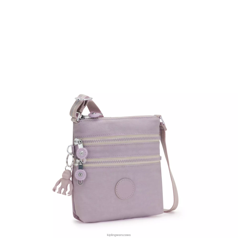 Kipling delikatny liliowy dla obu płci Alvar Extra Small mini torba PXR6L113