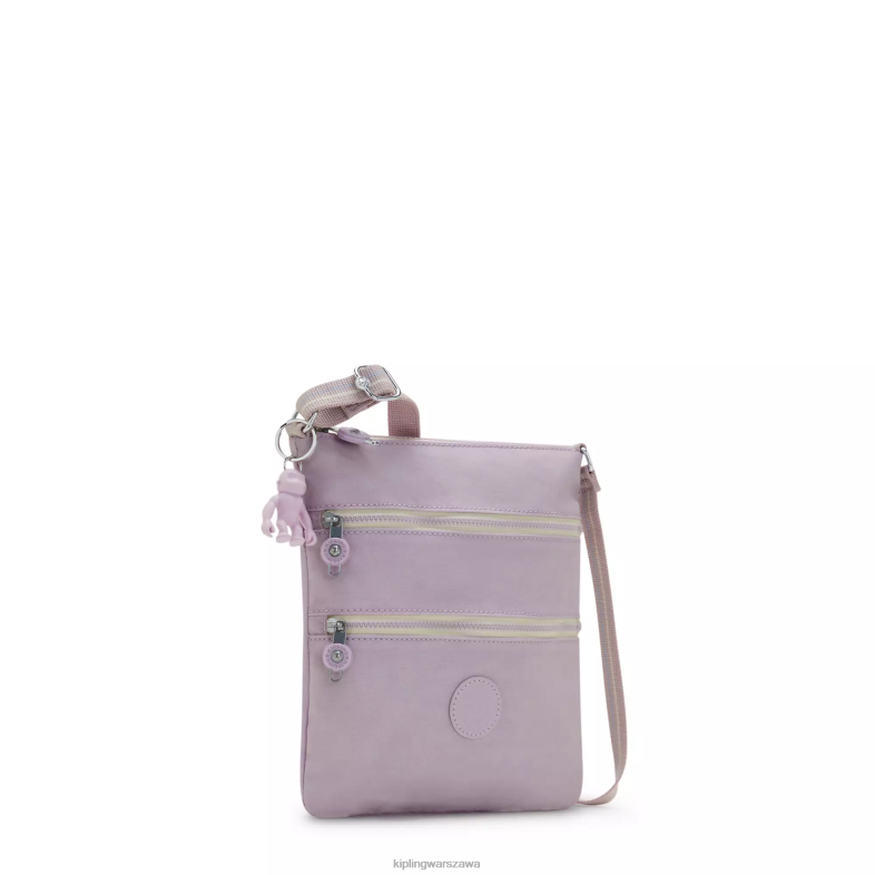 Kipling delikatny liliowy dla obu płci mini torebka keiko na ramię PXR6L93