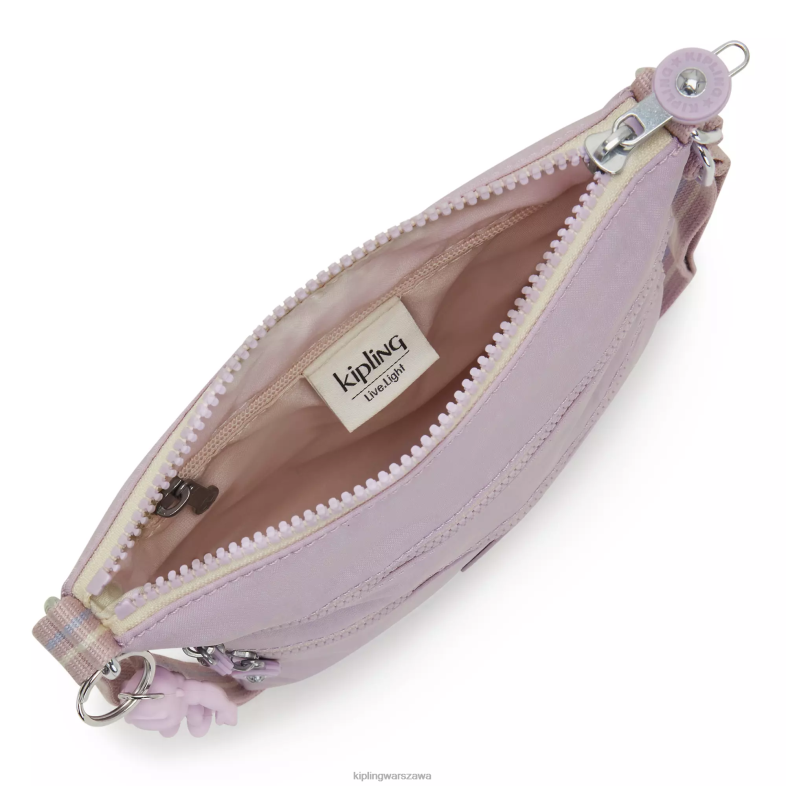 Kipling delikatny liliowy dla obu płci mini torebka keiko na ramię PXR6L93