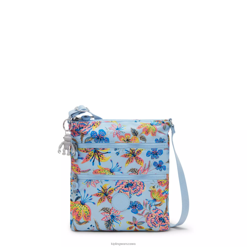 Kipling dzikie kwiaty dla obu płci mała torba na ramię z nadrukiem keiko PXR6L6