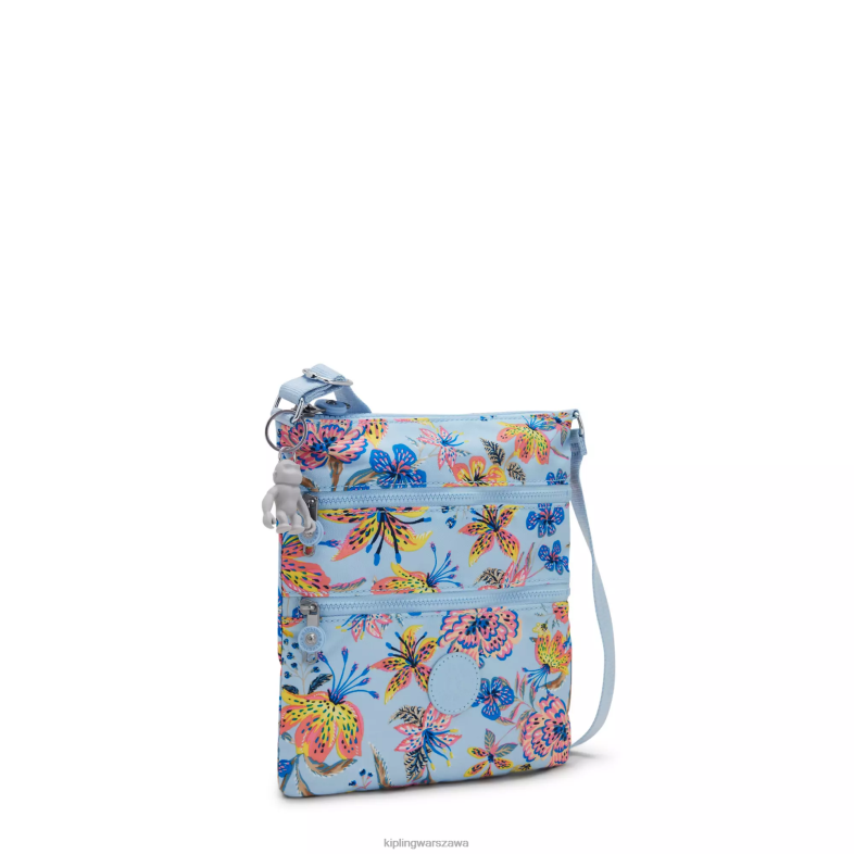 Kipling dzikie kwiaty dla obu płci mała torba na ramię z nadrukiem keiko PXR6L6