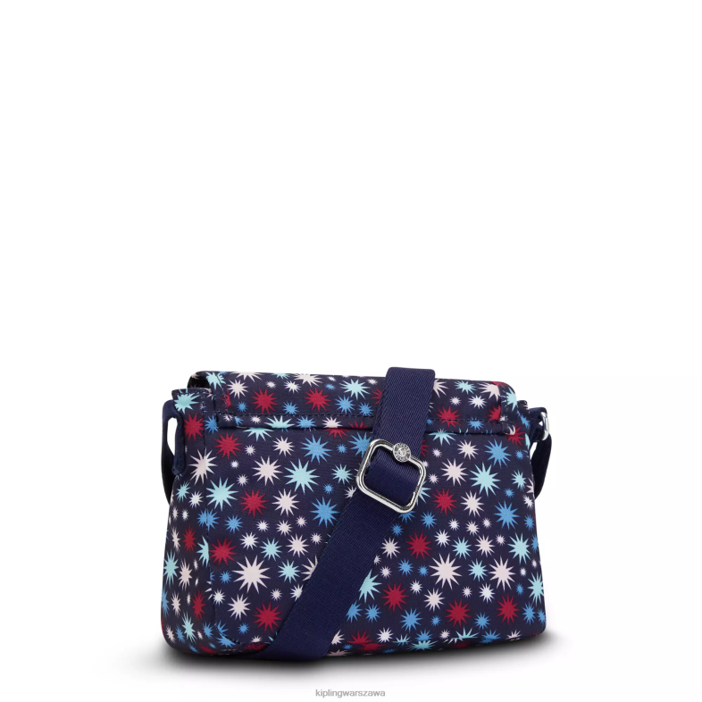 Kipling funkowe gwiazdki dla obu płci mała torebka na ramię z nadrukiem sabian PXR6L11