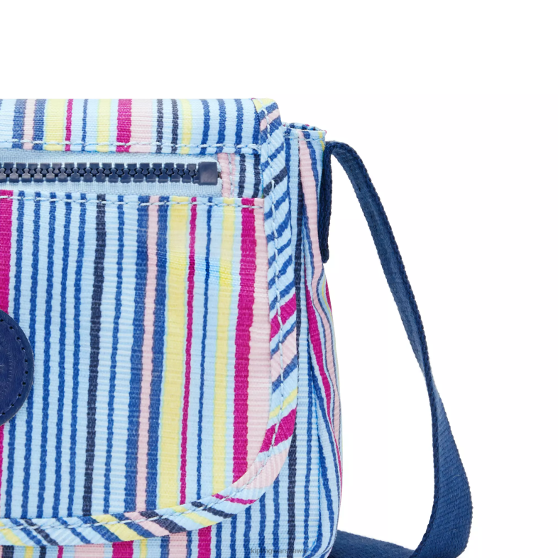 Kipling kurortowe paski dla obu płci mała torebka na ramię z nadrukiem sabian PXR6L10