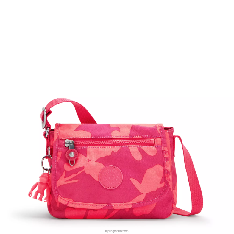 Kipling kwiat koralowca dla obu płci mała torebka na ramię z nadrukiem sabian PXR6L9