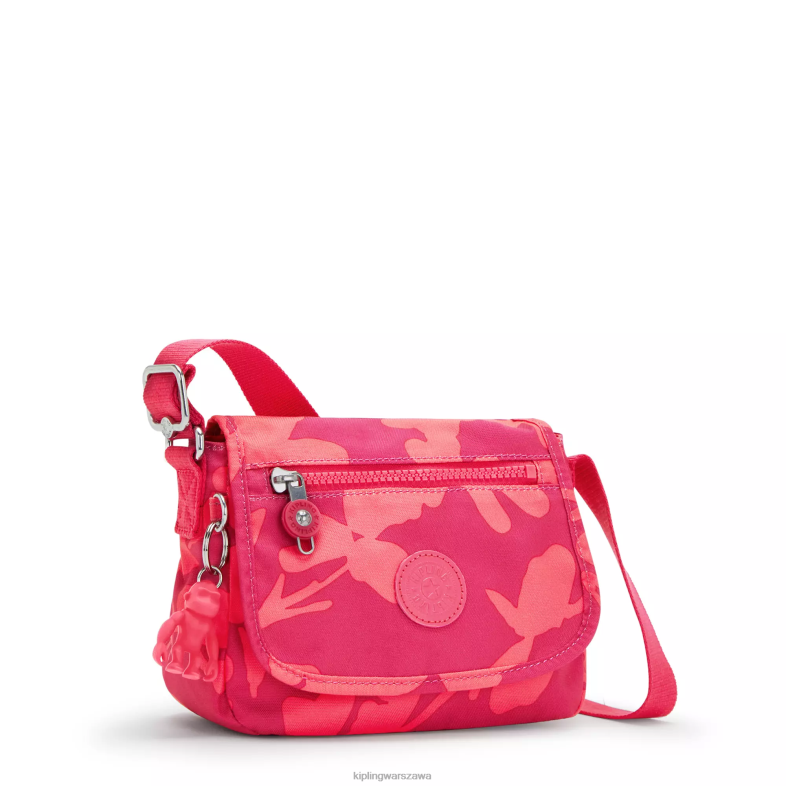Kipling kwiat koralowca dla obu płci mała torebka na ramię z nadrukiem sabian PXR6L9