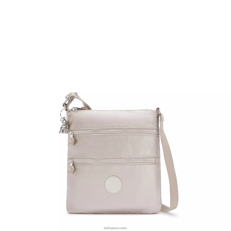 Kipling metaliczny blask dla obu płci Metaliczna mini torebka keiko na ramię PXR6L98